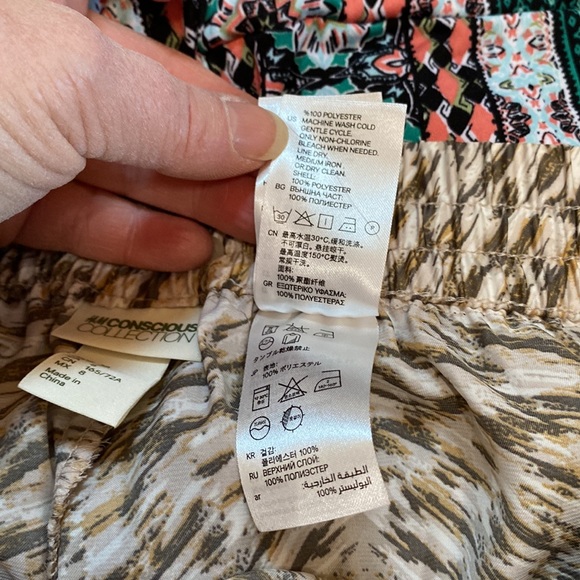 NWOT H&M Conscious Collection silky banded hem pants - Picture 7 of 8